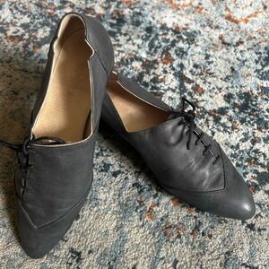 Elegant Black Leather Women's Shoes